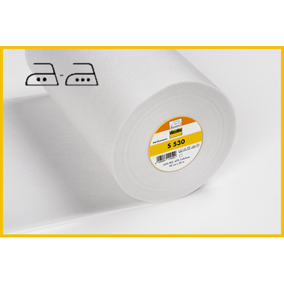S530 WHITE form interlining vilene 30 cm - bags, hats, belts, collars and more