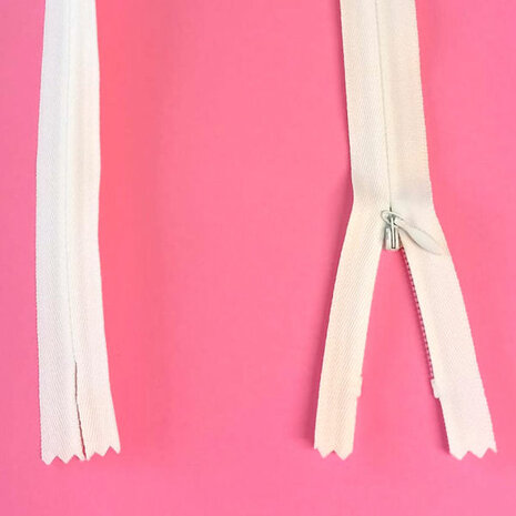 Invisible zipper EXTRA strong and sturdy OFFWHITE 75cm long closed end Size 56 YKK - WHILE STOCK LASTS