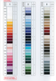 Serafil overlock- en blindzoom garen - gratis te downloaden kleurenkaart in PDF